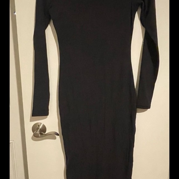 NWOT SKIMS LONG MAXI DRESS ONYX M - Picture 2 of 3